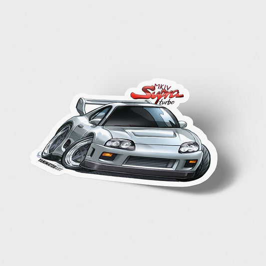 JZA80 Supra MK4 Silver (Wangan Midnight) Vinyl Sticker