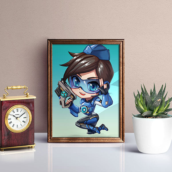 Cadet Tracer Chibi Mini Print