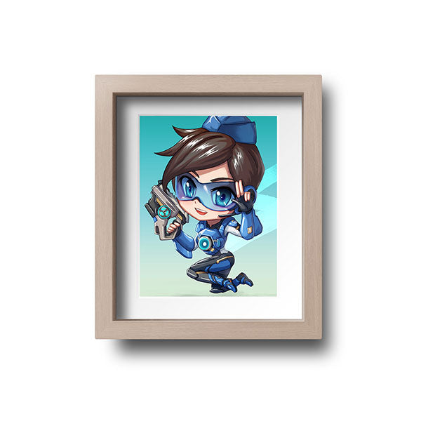 Cadet Tracer Chibi Mini Print