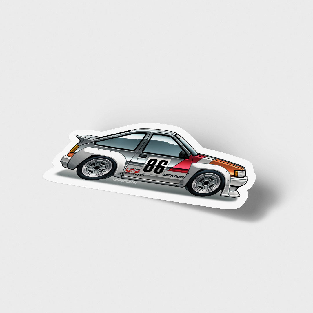 AE86 Collection TRD N2 Levin Vinyl Sticker