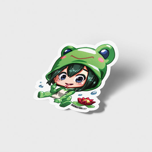 Tsuyu "Froppy" Pajama Kigurumi Vinyl Sticker