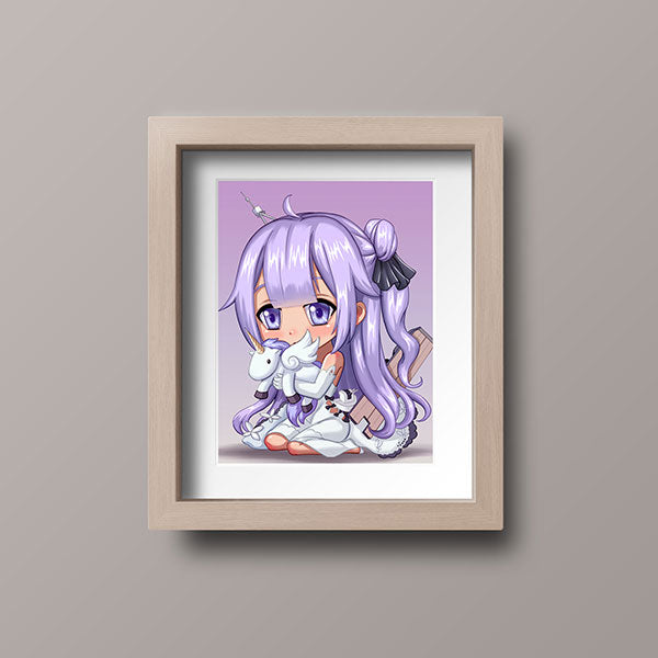 Unicorn Chibi Mini Print - nayukidraws
