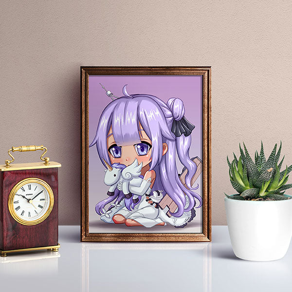 Unicorn Chibi Mini Print - nayukidraws