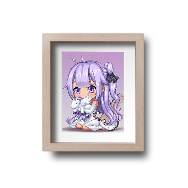 Unicorn Chibi Mini Print - nayukidraws