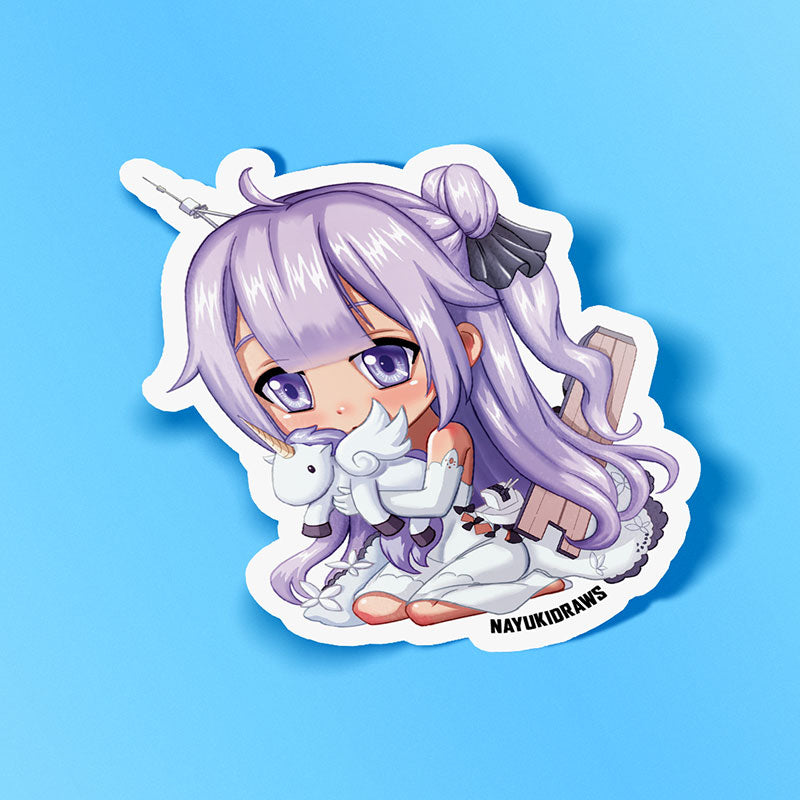 Unicorn Vinyl Sticker - nayukidraws
