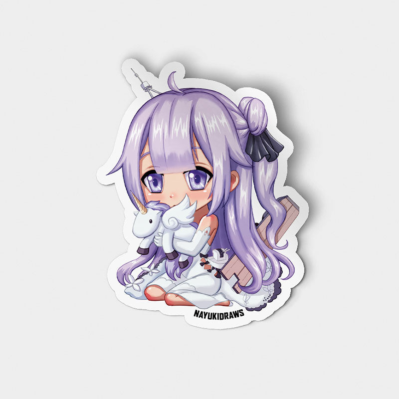 Unicorn Vinyl Sticker - nayukidraws