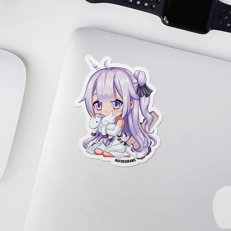 Unicorn Vinyl Sticker - nayukidraws