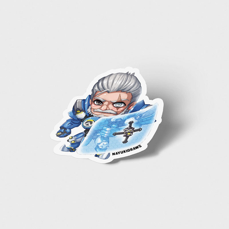 Young Reinhardt Vinyl Sticker