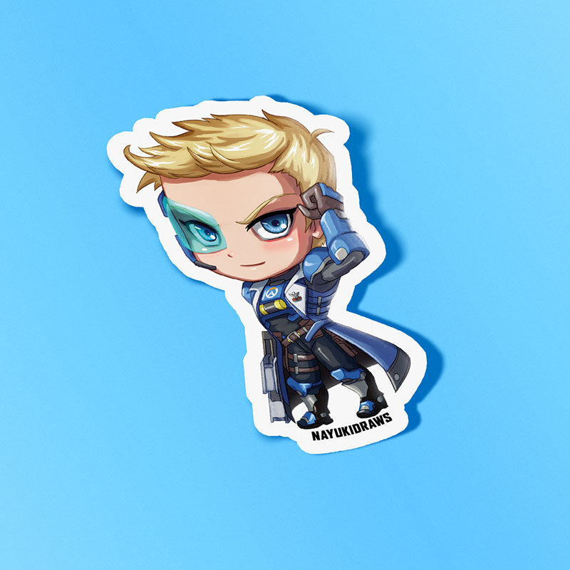 Captain Jack Morrison (Soldier 76) Vinyl Sticker