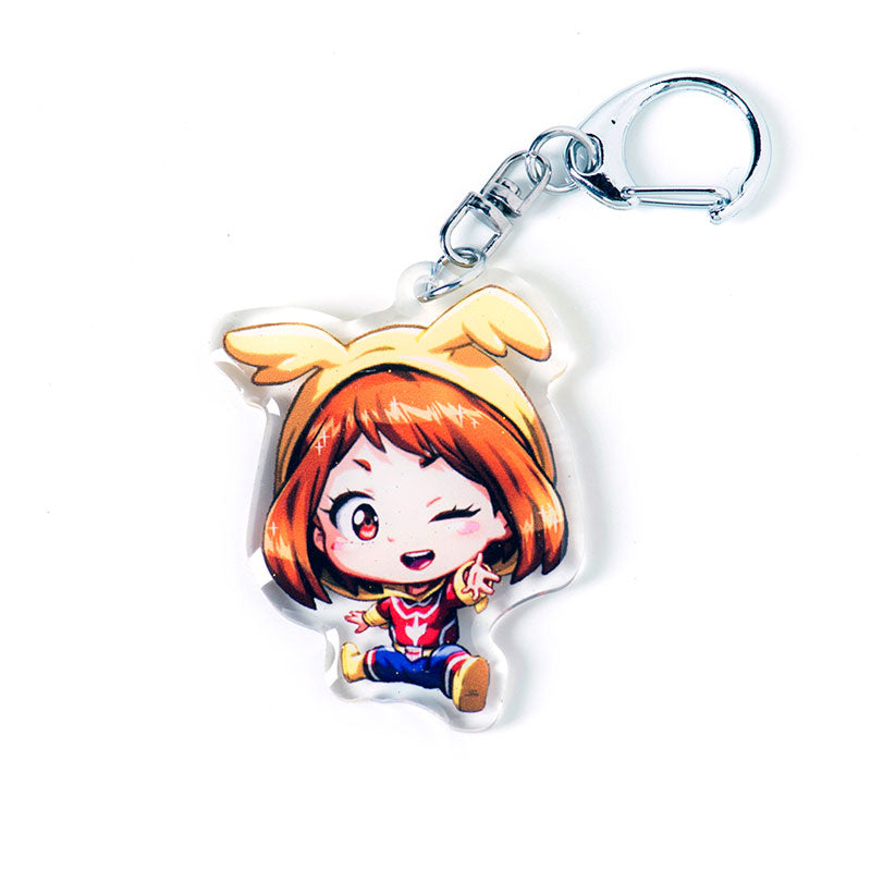 Uraraka Pajama Kigurumi Acrylic Charm Keychain
