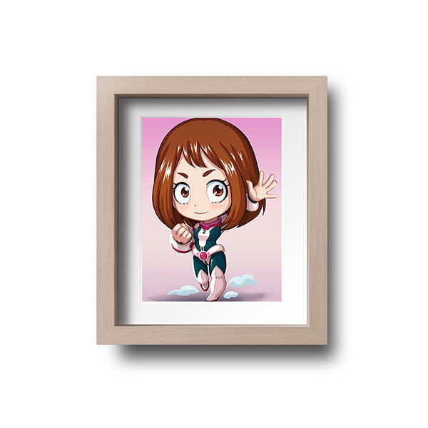 Uraraka Chibi Mini Print - nayukidraws