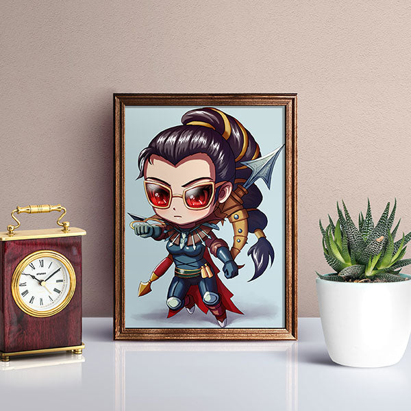 Vayne Chibi Mini Print - nayukidraws