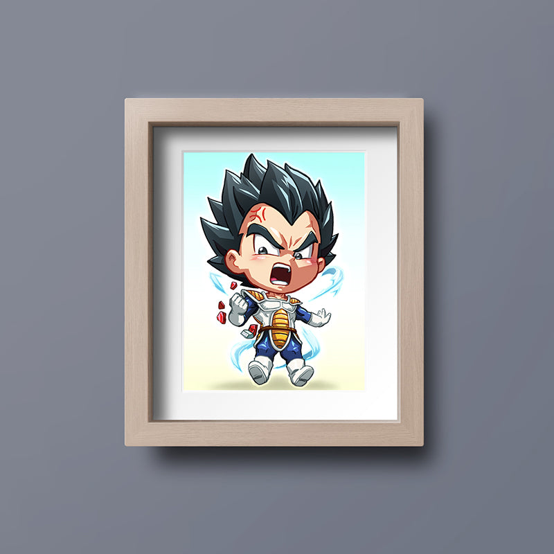Vegeta Mini Print