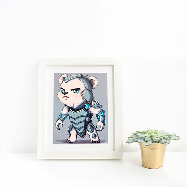Volibear Chibi Mini Print - nayukidraws