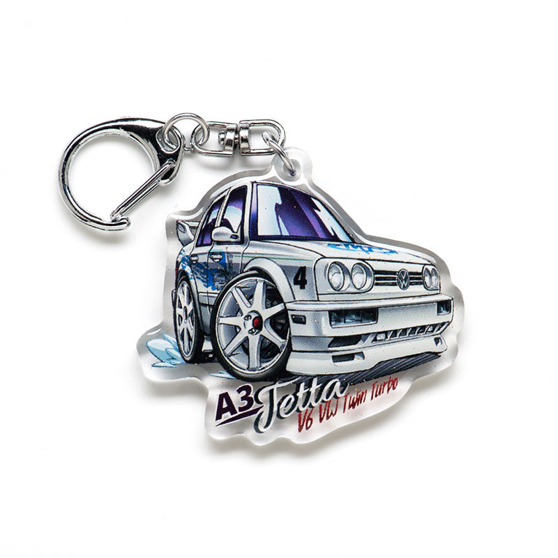 A3 Jetta Jesse FnF White Acrylic Charm Keychain