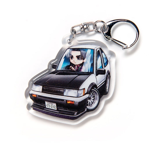 Wataru Akiyama AE86 Levin Turbo 4th Stage Character Drift Charm Keychain