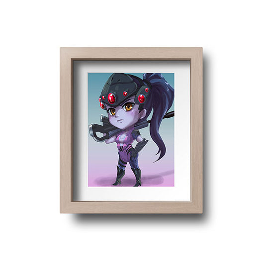 Widowmaker Chibi Mini Print