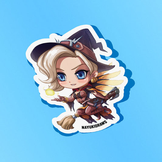 Witch Mercy Vinyl Sticker