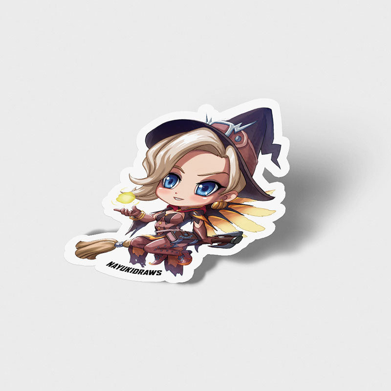 Witch Mercy Vinyl Sticker