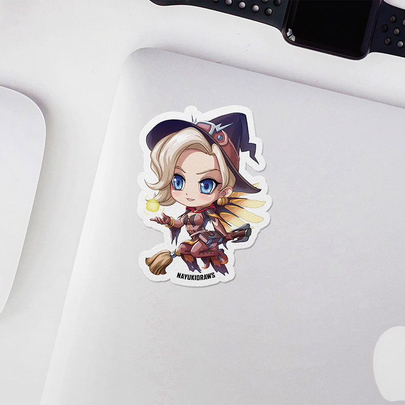 Witch Mercy Vinyl Sticker