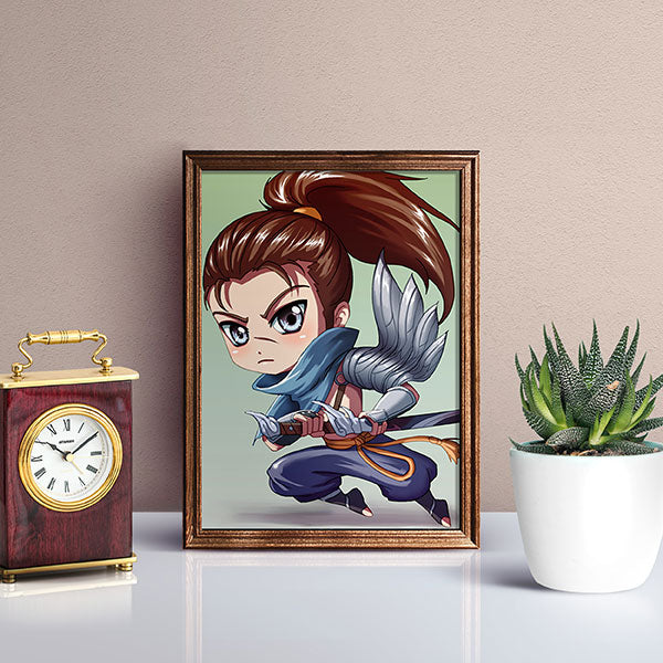Yasuo Chibi Mini Print - nayukidraws