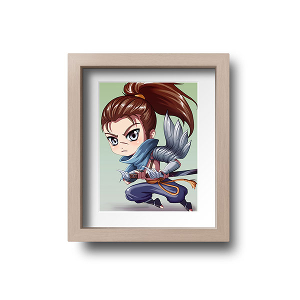 Yasuo Chibi Mini Print - nayukidraws
