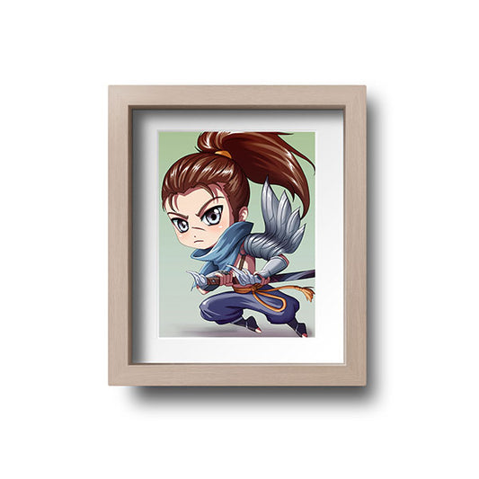 Yasuo Chibi Mini Print - nayukidraws