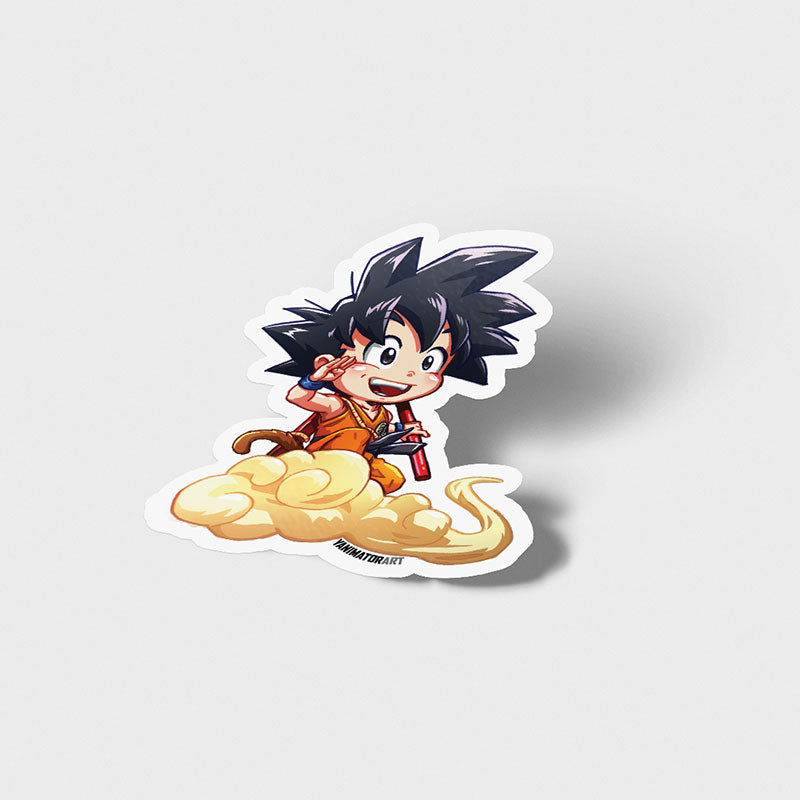 Young Goku Vinyl Sticker