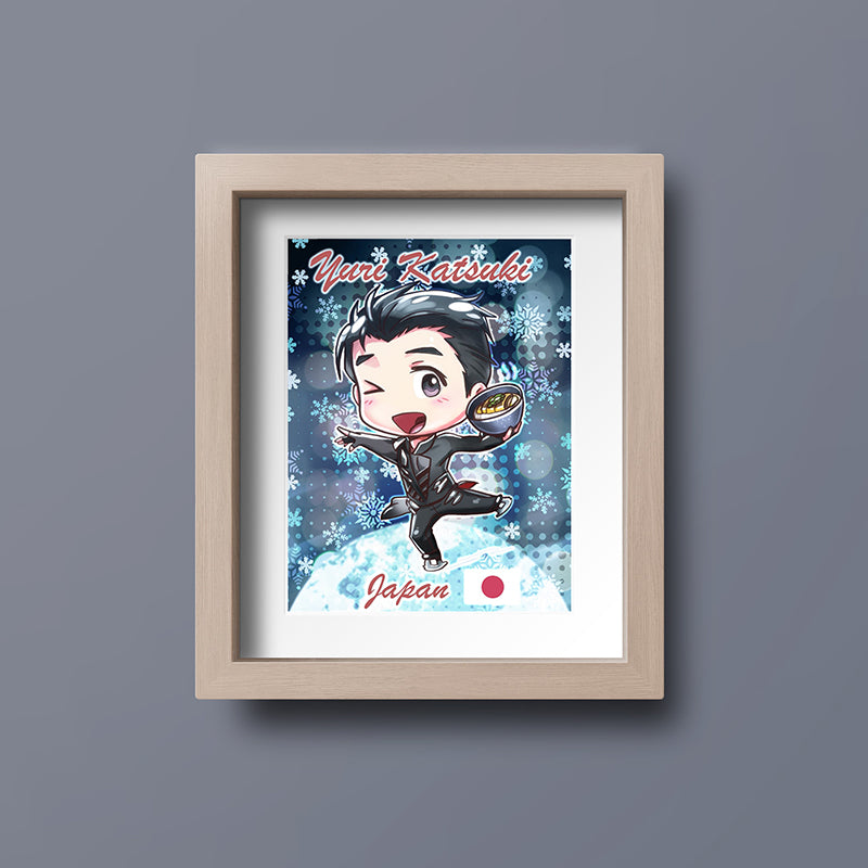 Yuri Katsuki Mini Print