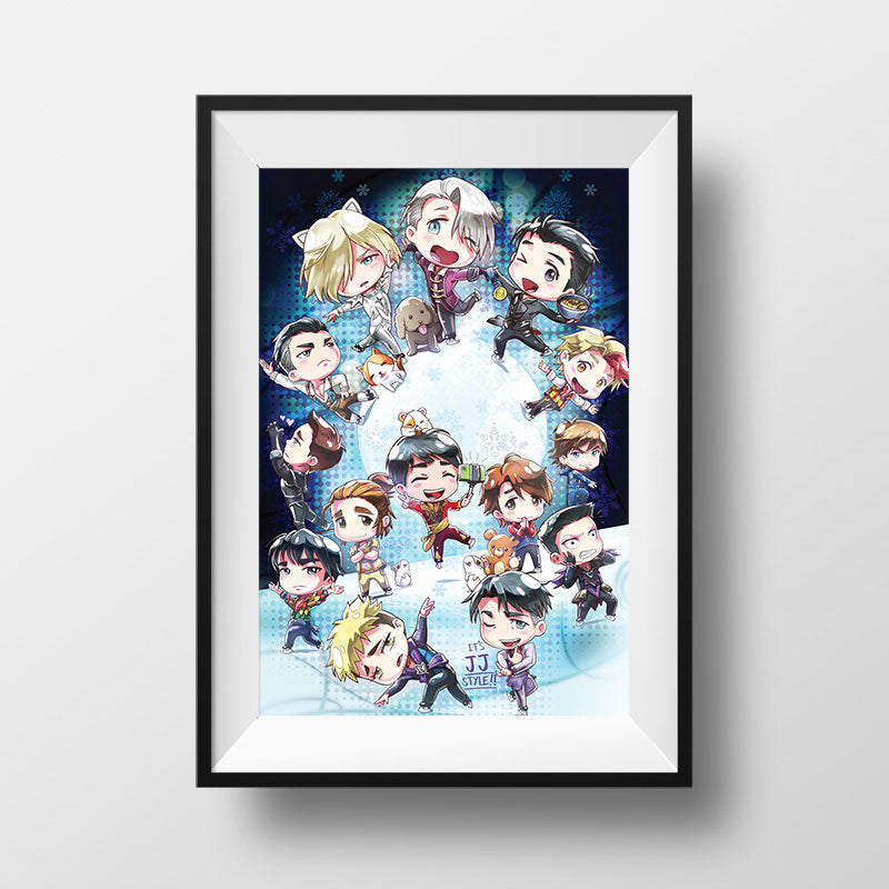 Yuri Chibi Poster Print