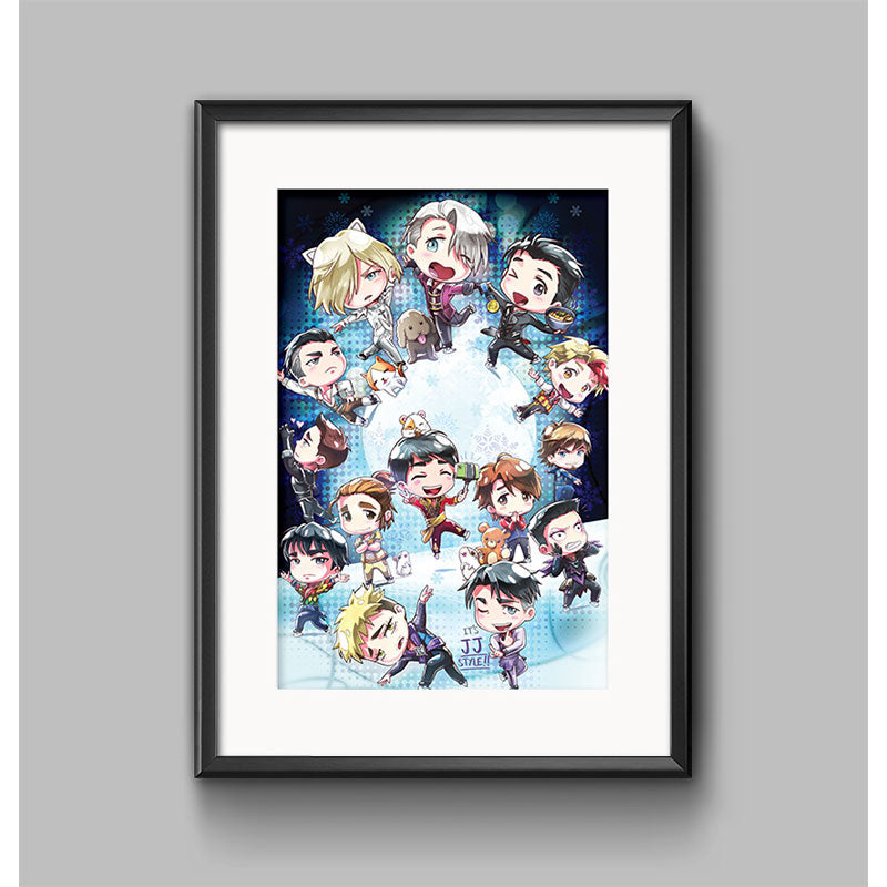 Yuri Chibi Poster Print