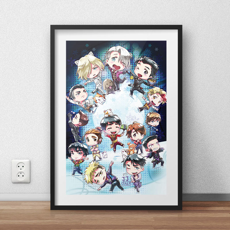 Yuri Chibi Poster Print