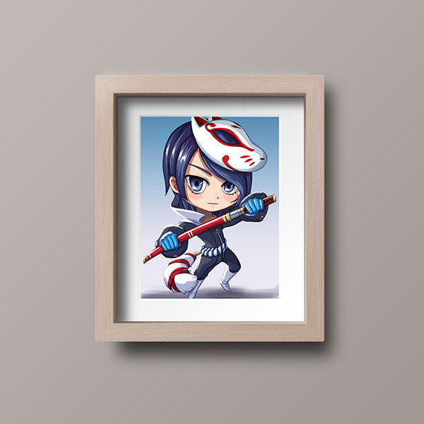 Yusuke Chibi Mini Print - nayukidraws