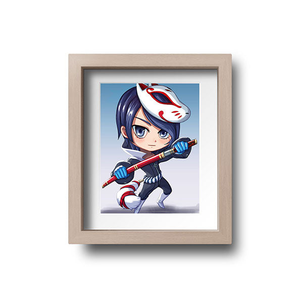 Yusuke Chibi Mini Print - nayukidraws