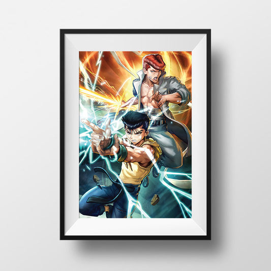 Yusuke & Kuwabara Poster Print