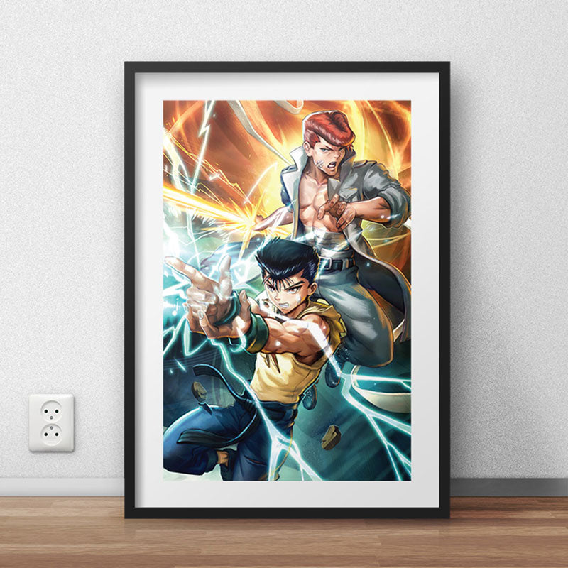 Yusuke & Kuwabara Poster Print