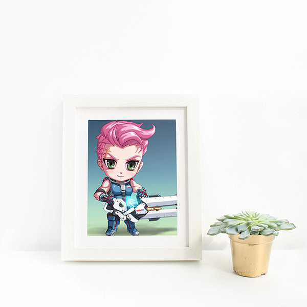 Zarya Chibi Mini Print