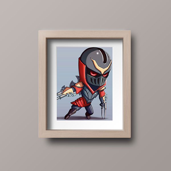 Zed Chibi Mini Print - nayukidraws