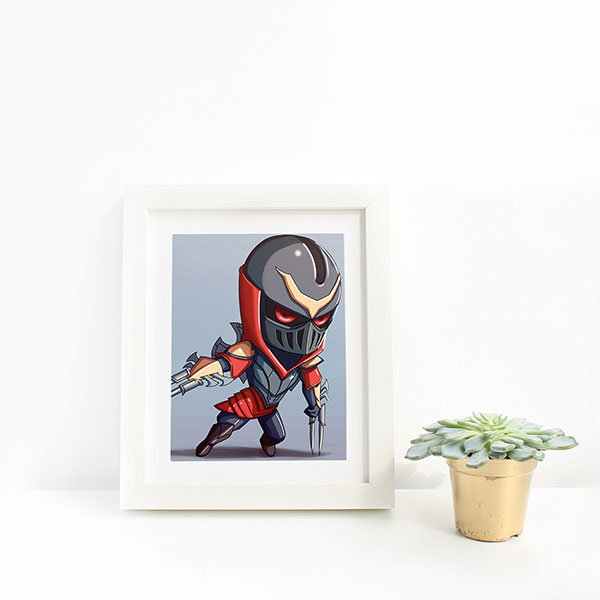 Zed Chibi Mini Print - nayukidraws