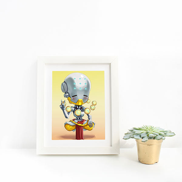 Zenyatta Chibi Mini Print