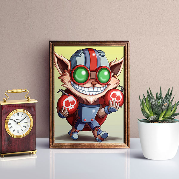 Ziggs Chibi Mini Print - nayukidraws