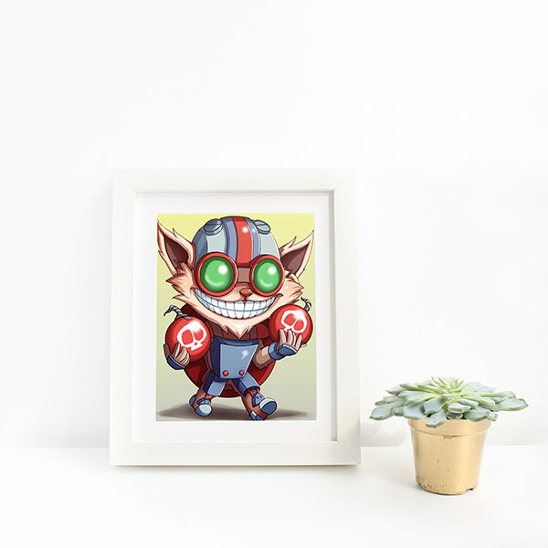 Ziggs Chibi Mini Print - nayukidraws