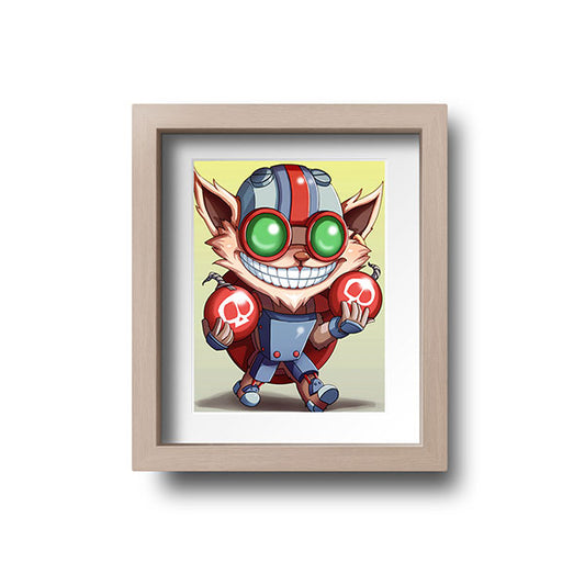 Ziggs Chibi Mini Print - nayukidraws