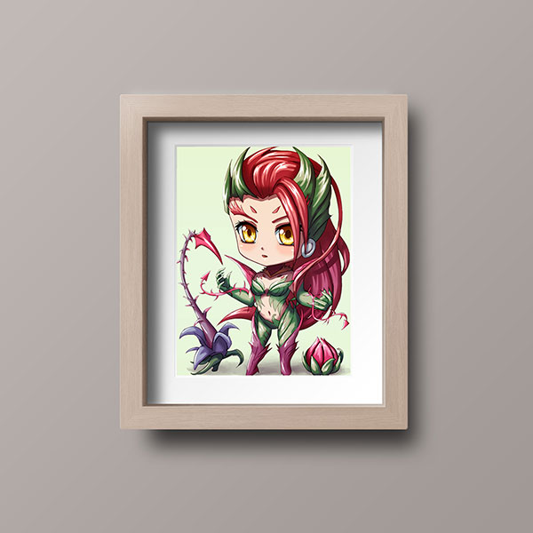 Zyra Chibi Mini Print - nayukidraws