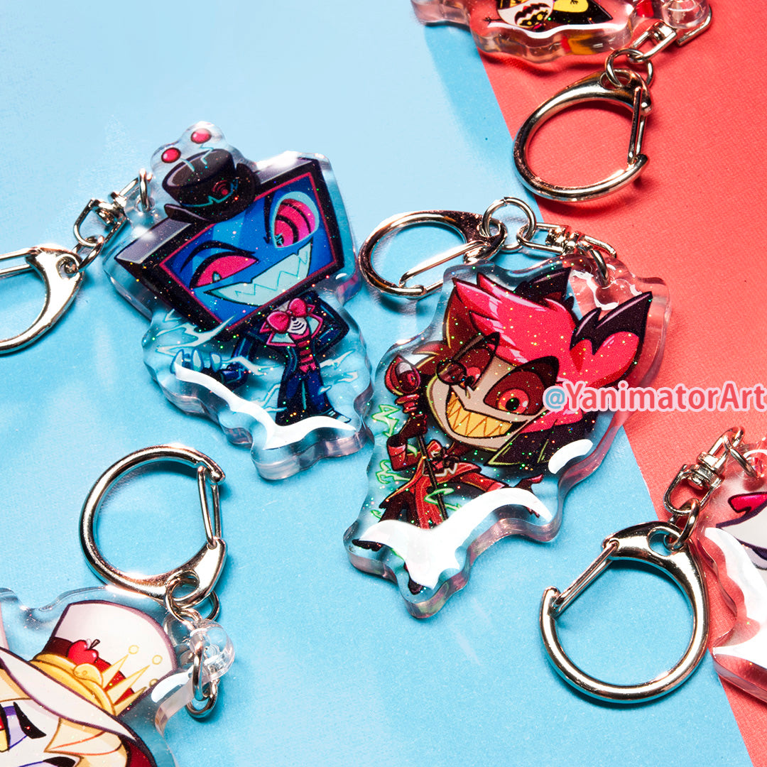 Hazbin Hotel Acrylic Charm Keychains FULL SET [10 PCS]