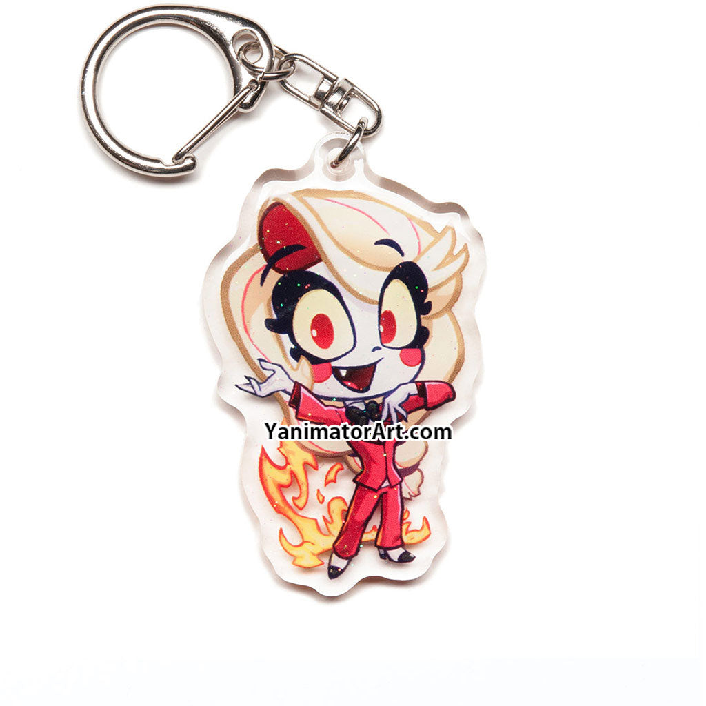 Hazbin Hotel Acrylic Charm Keychains FULL SET [10 PCS]