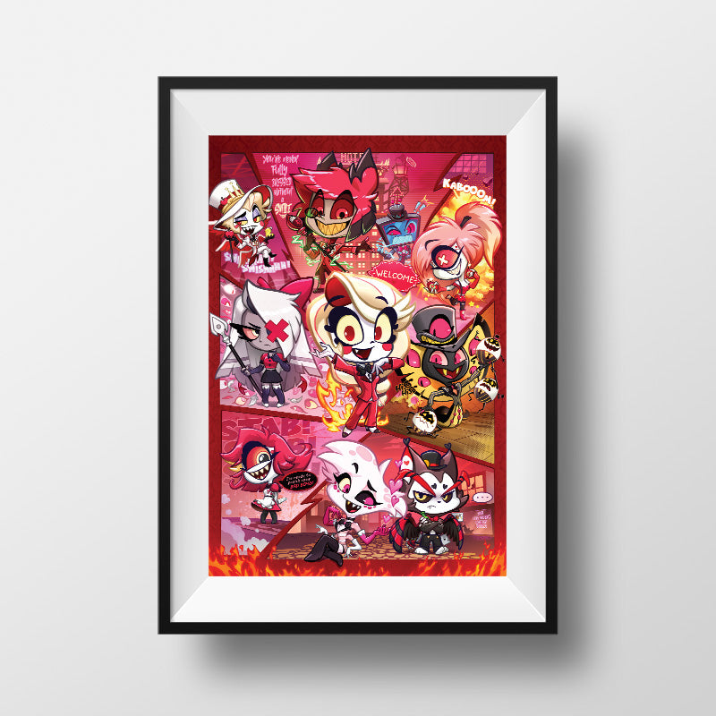 Hazbin Hotel Chibi Poster Print