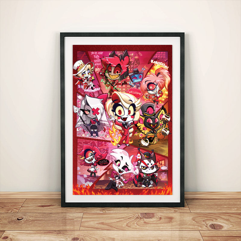 Hazbin Hotel Chibi Poster Print