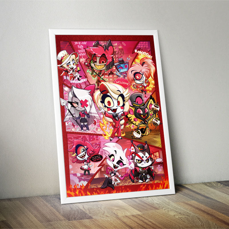 Hazbin Hotel Chibi Poster Print