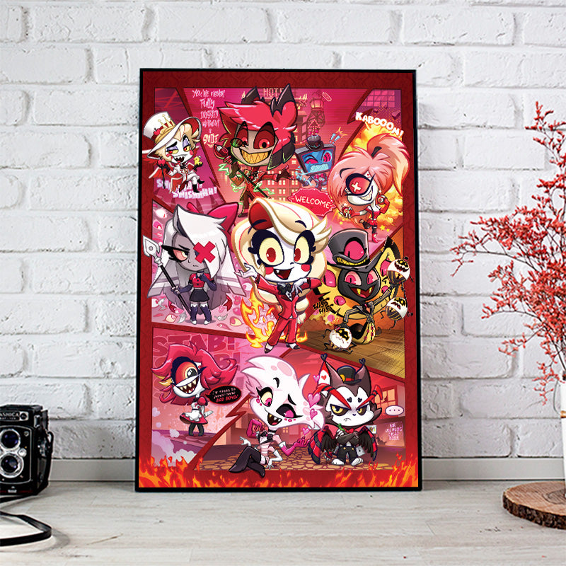 Hazbin Hotel Chibi Poster Print